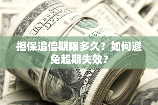 济南担保追偿期限多久？如何避免超期失效？