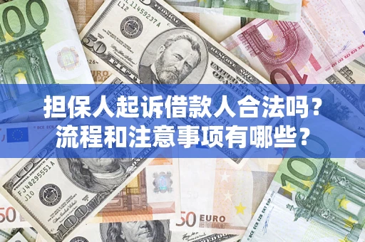 济南担保人起诉借款人合法吗？流程和注意事项有哪些？