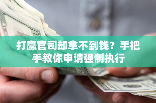 济南打赢官司却拿不到钱？手把手教你申请强制执行