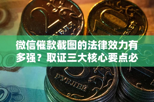 济南微信催款截图的法律效力有多强？取证三大核心要点必须知道！