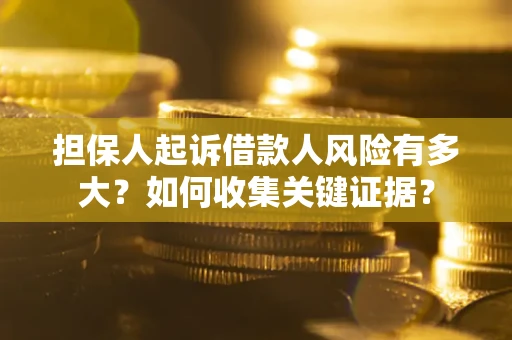 济南担保人起诉借款人风险有多大？如何收集关键证据？