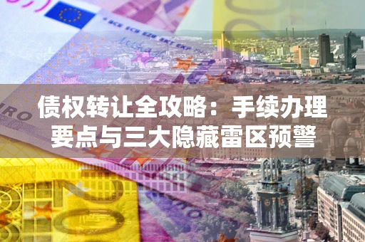济南债权转让全攻略：手续办理要点与三大隐藏雷区预警