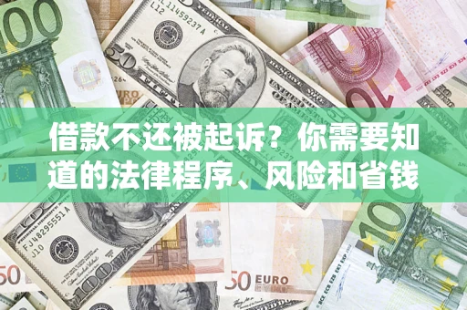 济南借款不还被起诉？你需要知道的法律程序、风险和省钱技巧